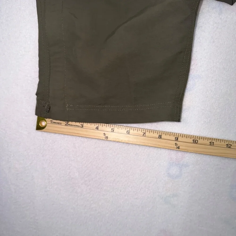The North Face Travel Pants Mens XXL Olive Green Straight Leg Multiple Pockets
